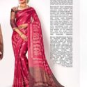 Linen Sarees Dark Pink SCV3-14021