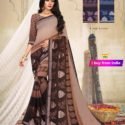 Georgette Saree Brown (Colour Matching Option) SUP2-54254