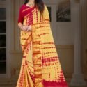 Banarasi Silk Saree Yellow Red SINDR481E