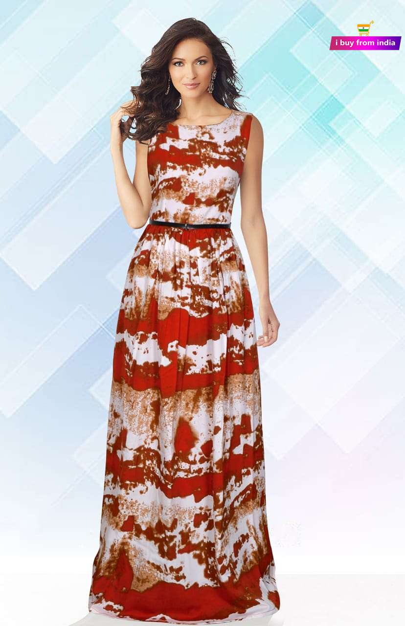 Designer Gown Red DEGJ40 – iBuyFromIndia