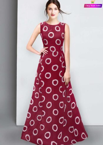 Designer Gown maroon