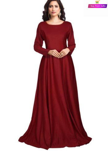 Designer Gown maroon