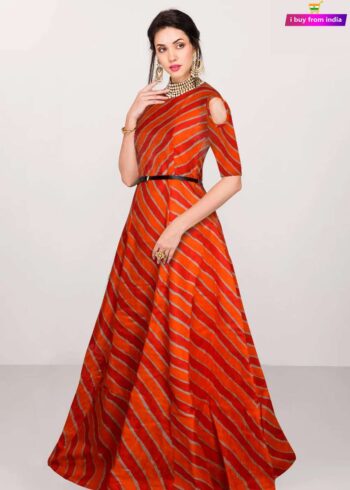 Designer Gown Orange