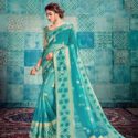 Designer Sarees Bluish Green DESD1-103