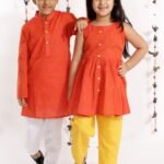 Siblings Matching Dress Online Family Dress Set Red MHJ-SBMD-1070