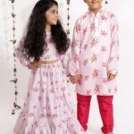 Siblings Matching Dress Online Family Dress Set Pink MHJ-SBMD-1078