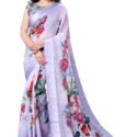 Floral Saree Online Lavendar SUMMFFLR46