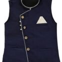 Waist Coat for Kids and Boys Navy Blue KDPR-WCKD-S111A