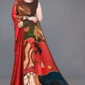 Party Wear Saree Red Multicolor SUMMR-PWR79-B