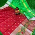 Uppada silk sarees online Red Neon Green HYBUP45