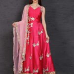 Designer Anarkali Dress Plus Size Dresses Online Hot Pink RAHIFB-AD990019
