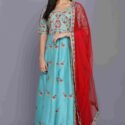 Anarkali Dress Plus Size Dresses Online Turquise Red RAHIFB-AD990064