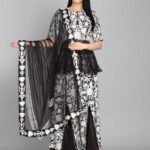 Sharara Suit Plus Size Dresses Online Black RAHPRET-AK30-9900301