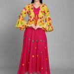 Designer Anarkali Kurti Plus Size Dresses Online Fushia RAHPRET-AK30-9900305