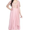 Designer Anarkali Dress Plus Size Dresses Online Dusty Pink RAHPRET-AK555-9966000567