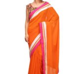 Designer Saree with Readymade Designer Blouse Orange RAHPRET-DES-996600025