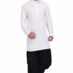 Kurta Dhoti – Plus Size Dresses For Men Black White RAHPRET-KDT-99660001012