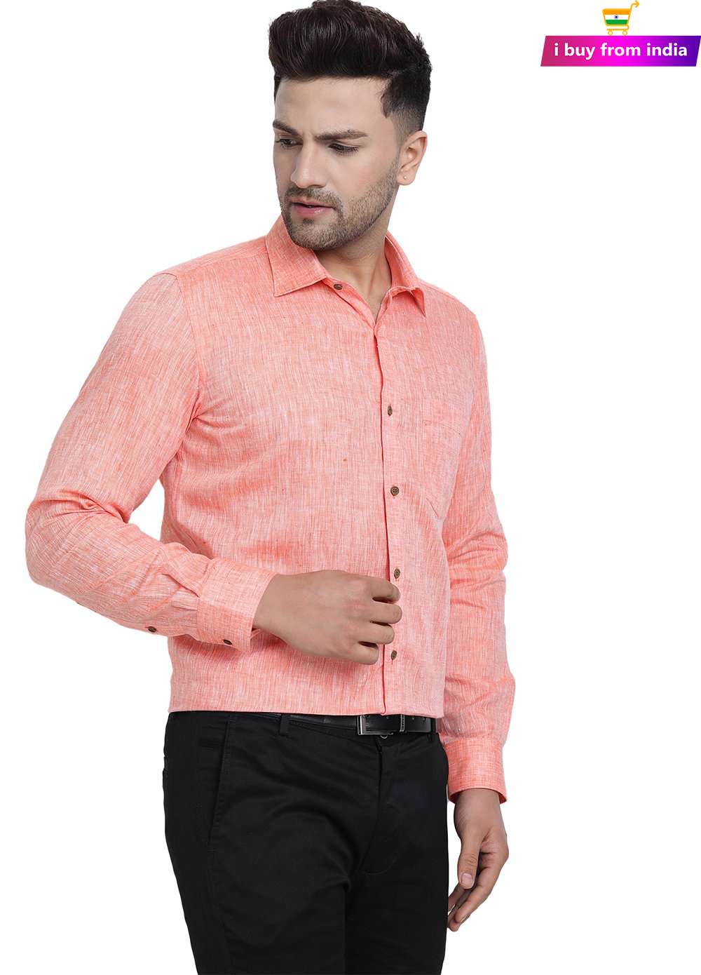 Linen Shirts Orange MVR-GM-GBL15 