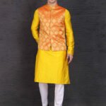 Nehru Jacket Set – Plus Size Dresses For Men Yellow RAHPRET-IFH-990061