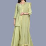 Sharara Suit Plus Size Dresses Online Pista Green RAHIFB-SHR-99660001266