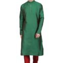 Designer Kurta Pajama Set – Plus Size Dresses For Men Green RAHPRET-KTPJM-9966000596