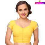 Designer Readymade Blouse Online Plus Size Blouse Yellow RAHPRET-BLS-9966000723
