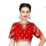 Designer Readymade Blouse Online Plus Size Blouse Red RAHPRET-BLS-9966000772