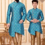 Father and Son Matching Dress Online Sky Blue RKL-FSMD-116932