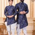 Father and Son Matching Dress Online Blue RKL-FSMD-116933