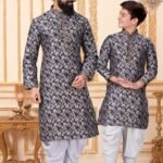 Father and Son Matching Dress Online Plus Size Dress for Men Navy Blue RKL-FSMD-116959