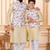 Father and Son Matching Dress Online Plus Size Dress for Men Cream RKL-FSMD-116964