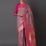 Kanjivaram saree Pink YHIEF-APL-2546