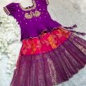 Girl Birthday Party Dress Online Dark Pink Violet (BABY DRESS Up to 6 years ONLY) SHL-GBDR-1112