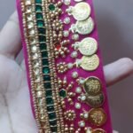 Saree Belts Online Pink Kundan Work Waist Belt For women PAV-SS-BLT-1111
