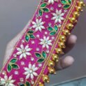 Saree Belts Online Pink Pearl Kundan Work Waist Belt For women PAV-SS-BLT-1113