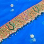 Saree Belts Online Orange Zardosi Kundan Work Waist Belt For women PAV-SS-BLT-1123