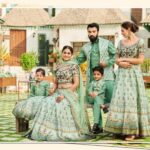 Family Dress Set for Birthday Mom Dad Son Daughter Dress Traditional Family Combo Dress Online IBF-FLYCMB-1205-BG