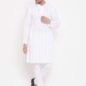 Men Kurta Pyjama set White MHJ-MKPJM-1129