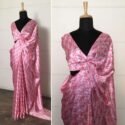 Party Wear Saree Pink Multicolor RC-SAT504