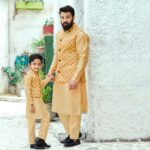 Father and Son Matching Dress Online Dad Son Matching Dress Family Dress IBF-FSMD-1207