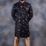 Indo Western Dress For Men Plus Size Dresses Online Black Gold RLK-6305-78565