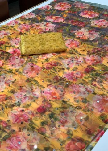 organza saree