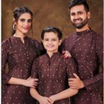 Family Dress for Birthday Mother Daughter Father Combo Dress Traditional Family Combo Dress Online IBF-FLYCMB-1001