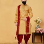 Men Kurta Pajama Customized Plus Size Dresses for Men Mustard Maroon RKL-KRPJM-RT9909-116062