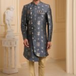 Indo Western Dress For Men Grey Indo Western Dress KLP-IWD-1281-9203