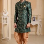 Indo Western Dress For Men Green Indo Western Dress KLP-IWD-1281-9206