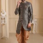Indo Western Dress For Men Grey Indo Western Dress KLP-IWD-1282-9219