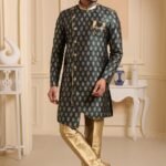 Indo Western Dress For Men Green Indo Western Dress KLP-IWD-1282-9224