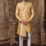 Indo Western Dress For Men Gold Indo Western Dress KLP-IWD-1282-9226
