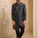 Indo Western Dress For Men Dark Grey Indo Western Dress KLP-IWD-1283-9241